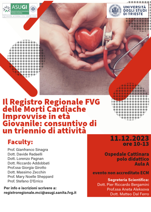 Il Registro Regionale FVG delle Morti Cardiache Improvvise in età giovanile: consuntivo di un triennio di attività