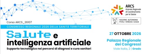 Congresso Regionale 2026 della Sanità Territoriale “Salute e intelligenza artificiale”