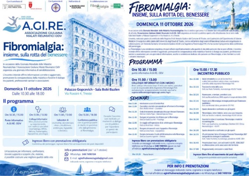 Incontro pubblico - "Fibromialgia: insieme, sulla rotta del benessere"