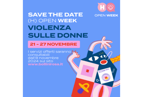 Open week contro la violenza sulle donne