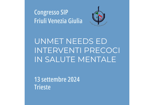 Unmet needs ed interventi precoci in salute mentale