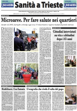 Pagine &quot;Sanità a Trieste&quot; - Marzo 2013