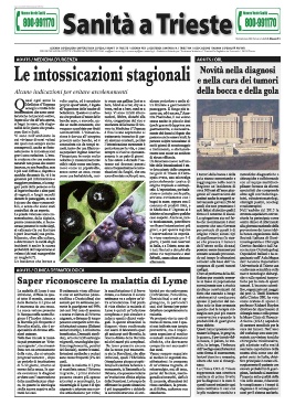 Pagine &quot;Sanità a Trieste&quot; - Settembre 2015