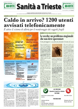 Pagine &quot;Sanità a Trieste&quot; - Luglio 2016