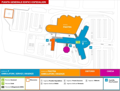 Mappa ospedaliera di accesso ai servizi