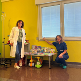 Donazione libri alla pediatria di Gorizia-Monfalcone