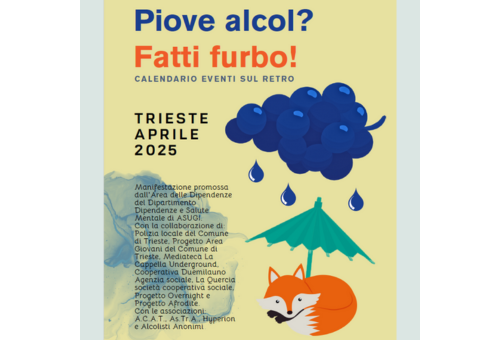 Aprile mese della prevenzione alcologica Piove alcol? Fatti furbo!