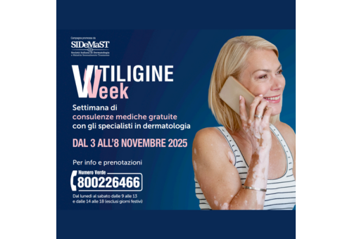 Ancora aperte le iscrizioni per la VITILIGINE WEEK in Friuli-Venezia Giulia:  dal 3 all’8 novembre consulenze mediche gratuite  con i dermatologi dedicate alle persone con vitiligine