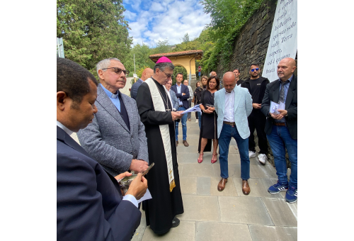 Inaugurazione della targa in occasione del 71° anno dalla scomparsa di Don Marcello Labor