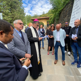 Inaugurazione della targa in occasione del 71° anno dalla scomparsa di Don Marcello Labor