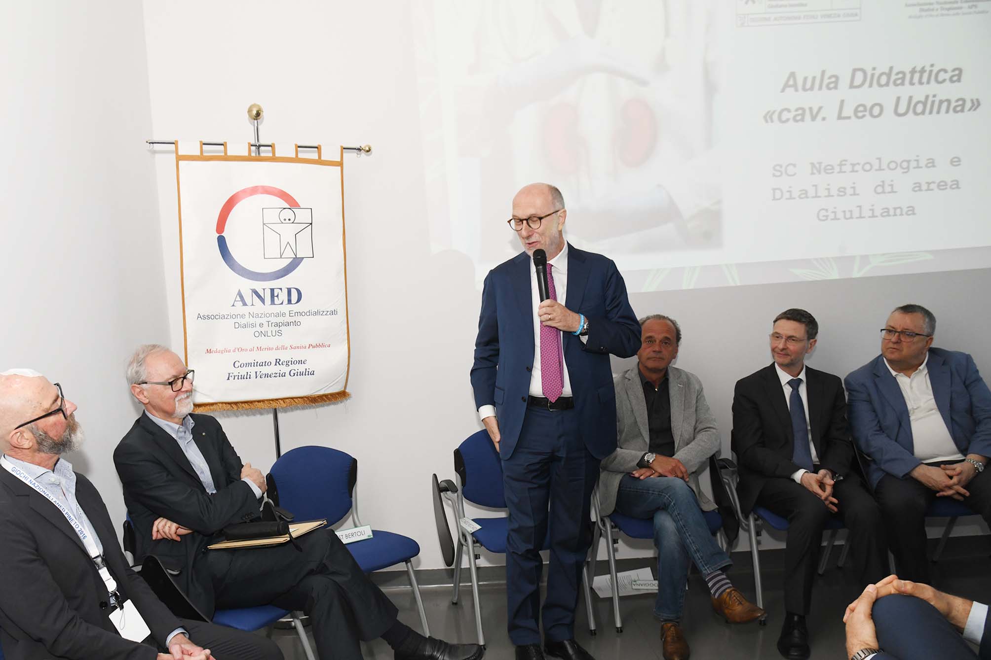 ass R riccardi interviene apertura aula didattica dedicata Leo Udina